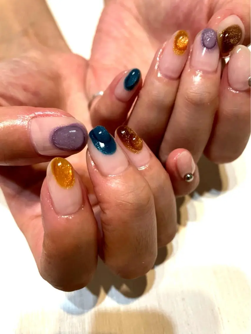 ネイル マグネットネイル spell nailのネイルデザイン