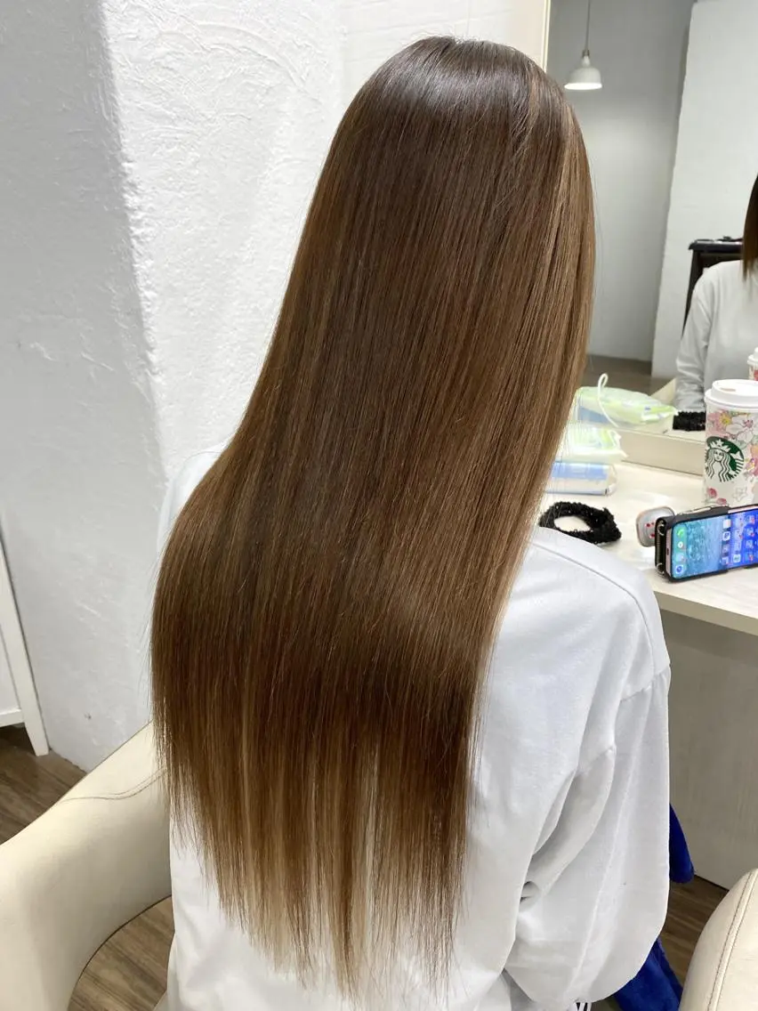 ロング カラー カット ヘアカラー トリートメント ヘッドスパ GLOSS 心斎橋 山上のヘアスタイル