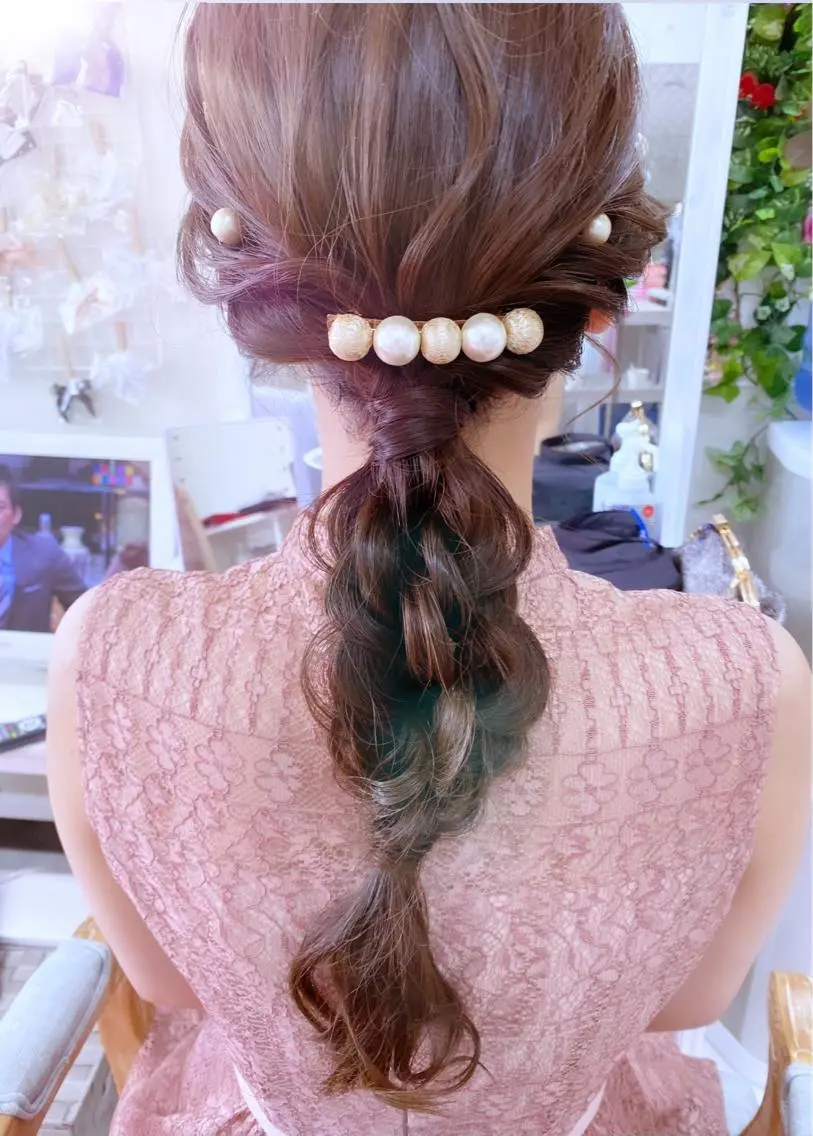 ヘアアレンジ ヘアセット ヘアセットサロン ココのヘアスタイル