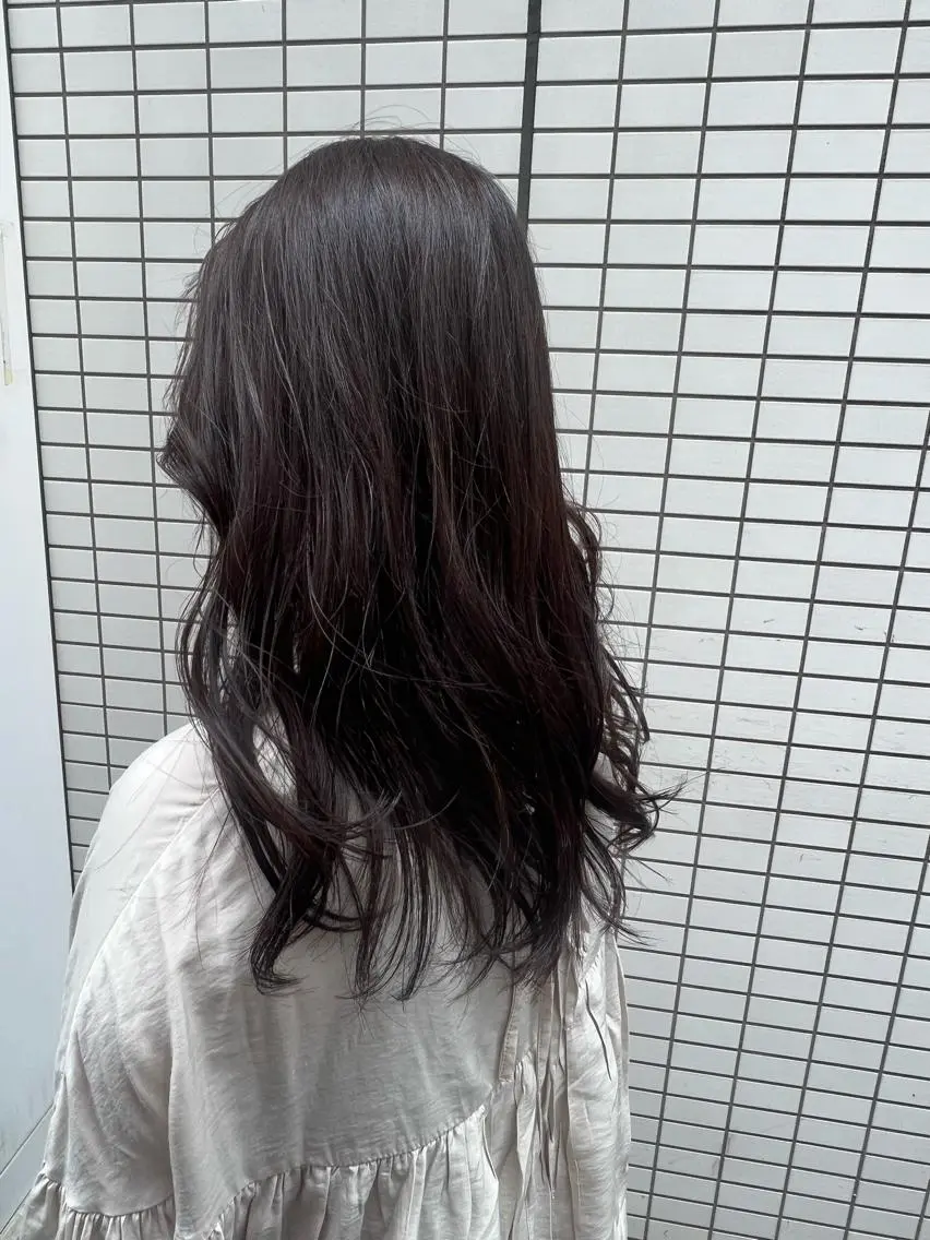 セミロング カラー ブラウンカラー ダークブラウン 韓国風ヘア カット ヘアカラー トリートメント 韓国hair ·͜· watanabeのヘアスタイル