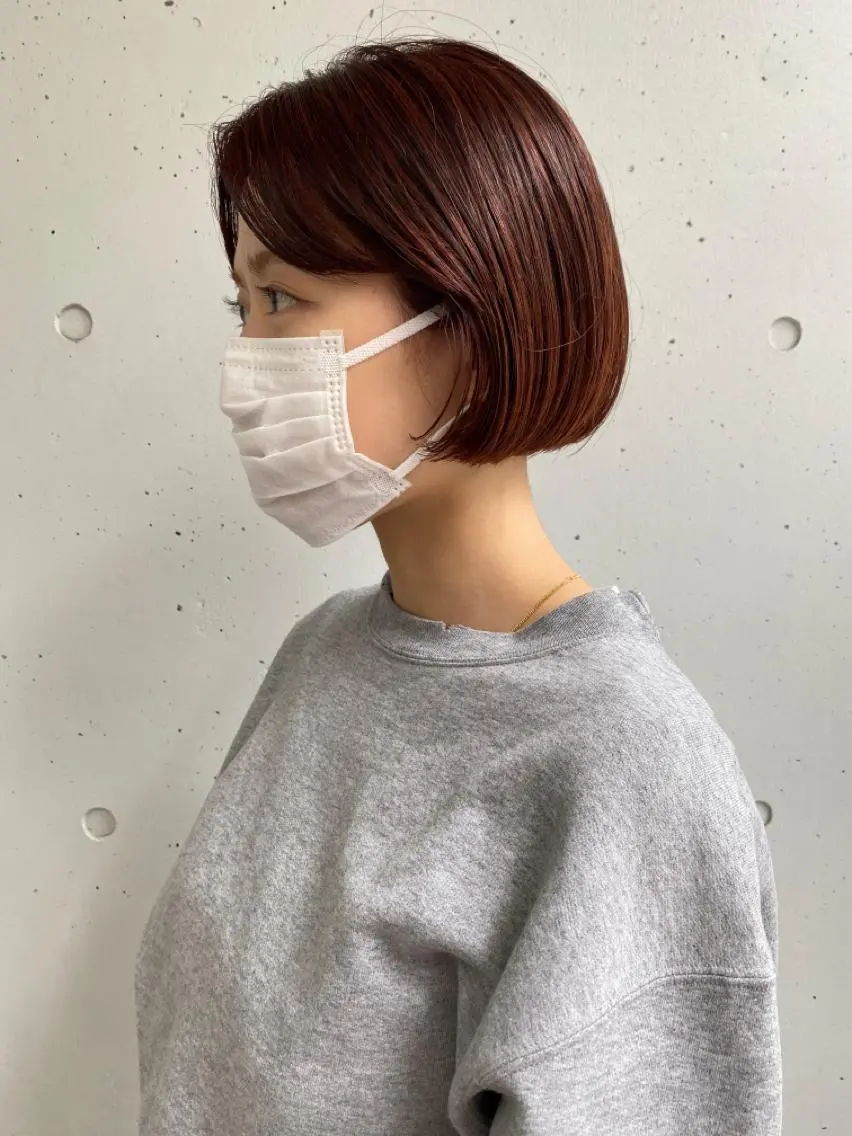 ショート カット ヘアカラー トリートメント ボブ / オージュア 🌸Mikuのヘアスタイル