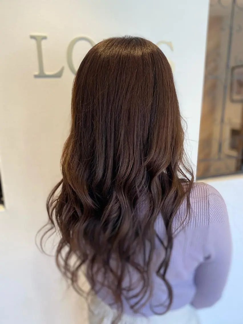 ロング カラー ヘアアレンジ ハイトーン&透明感 カラー☘️片山優陽のヘアスタイル