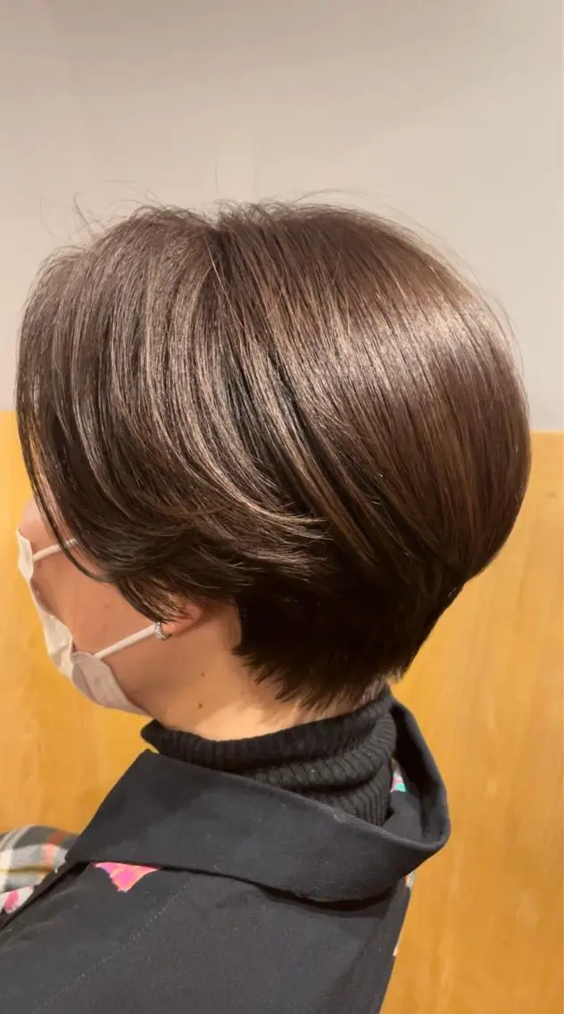 ショート カラー ハンサムショート ブリーチ ケアブリーチ ダブルカラー ハイライトカラー 【美髪とカット】 AKIFUMIのヘアスタイル