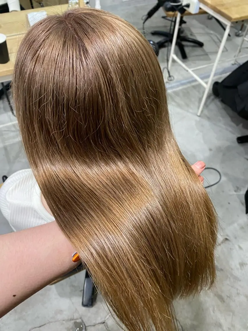セミロング カラー 髪質改善/レイヤー カット手塚奨のヘアスタイル