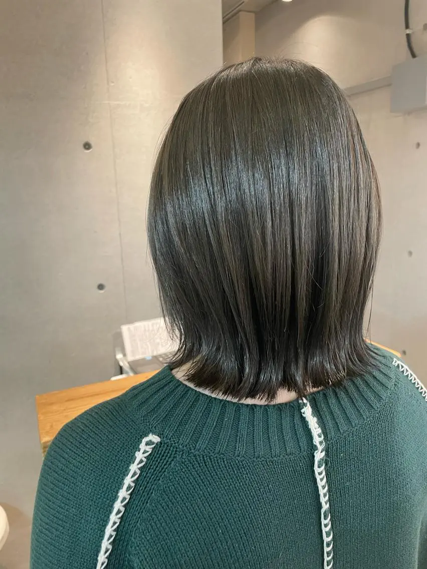 ミディアム カラー カット ヘアカラー しのはら まどかのヘアスタイル