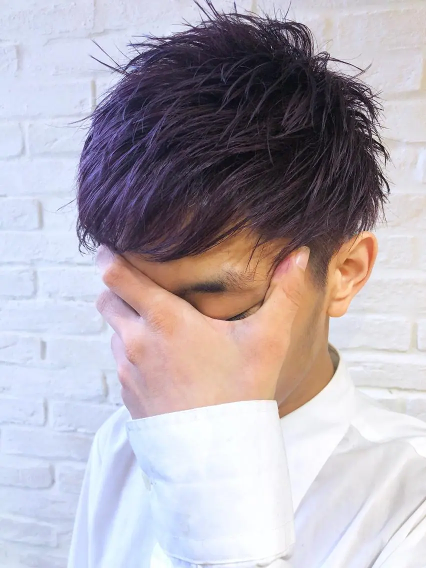 ショート カラー メンズ カット ヘアカラー 小松 郁斗のヘアスタイル
