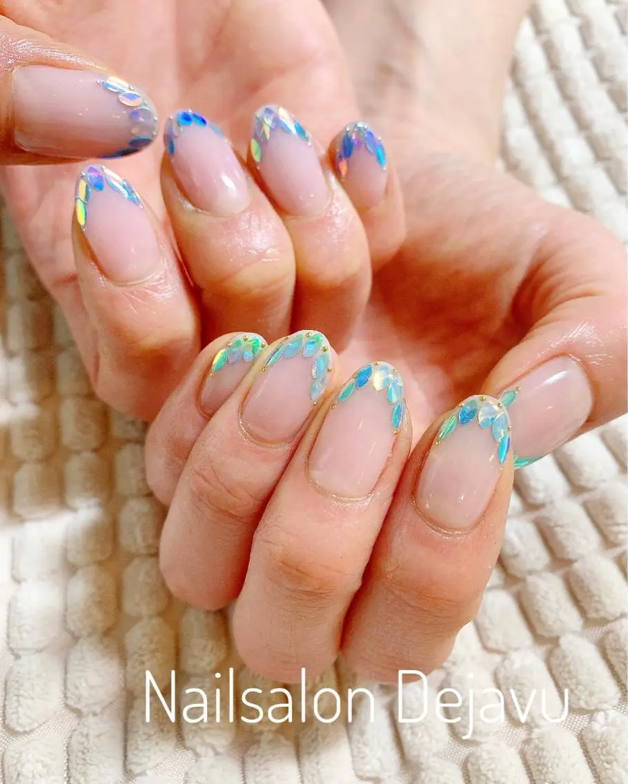 ネイル アートネイル フレンチネイル ハンドネイル Nail salon Dejavu 🌿のネイルデザイン