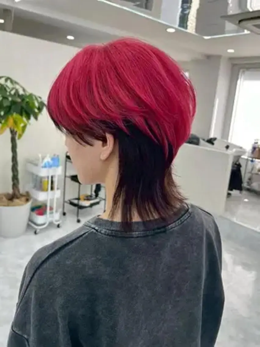 カラー ミディアム アディクシーカラー アッシュ バレイヤージュ ベージュカラー ブルーカラー 女性専用サロン梅田 髪質改善カラーakiのヘアスタイル