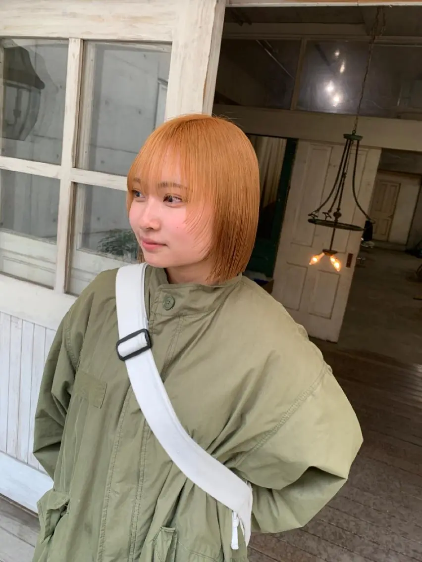 ショート カラー ヘアアレンジ キッズ ショートボブ バレイヤージュ ブリーチ ケアブリーチ 透明感カラー ravens代表 ヒロムのヘアスタイル