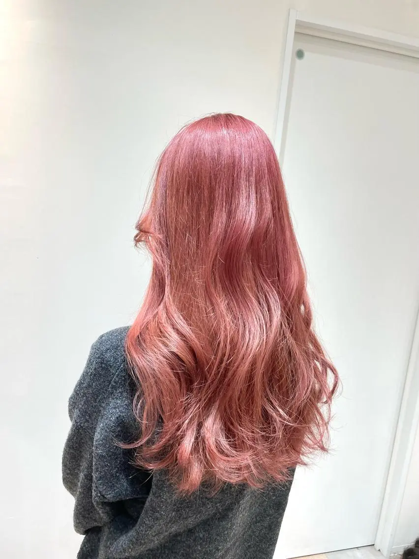 カラー ベージュカラー 透明感カラー ピンクカラー ピンクベージュ 三村 桜生のヘアスタイル
