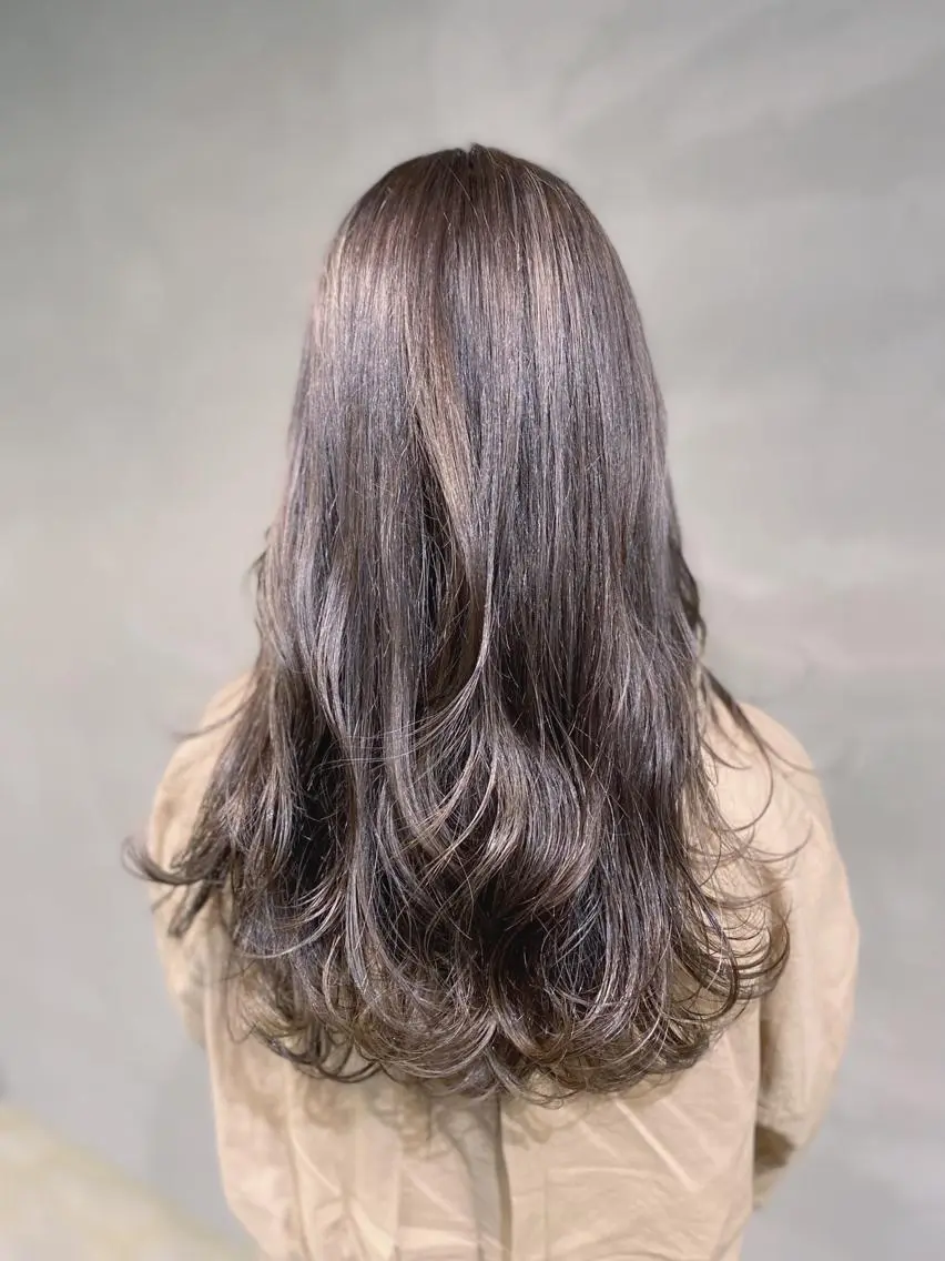 ロング カラー カット ヘアカラー トリートメント ヘッドスパ 艶髪/髪質改善/ MONSO山本のヘアスタイル