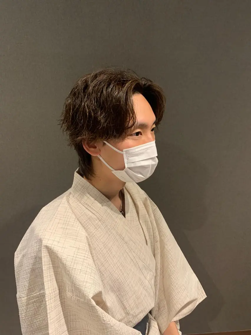 パーマ メンズ メンズパーマ ニュアンスパーマ カット パーマ 深沢 秀のヘアスタイル