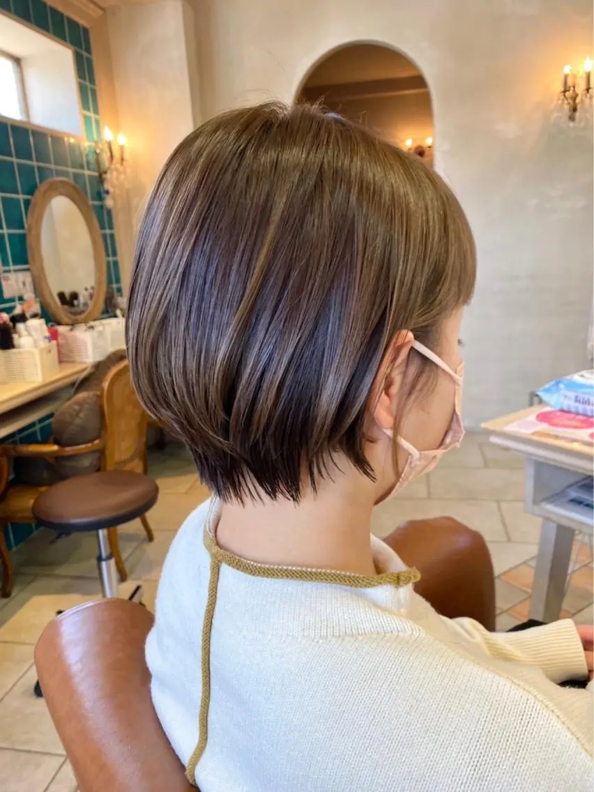 ショート ショートボブ ボブ ショートヘア 井上 日菜乃のヘアスタイル