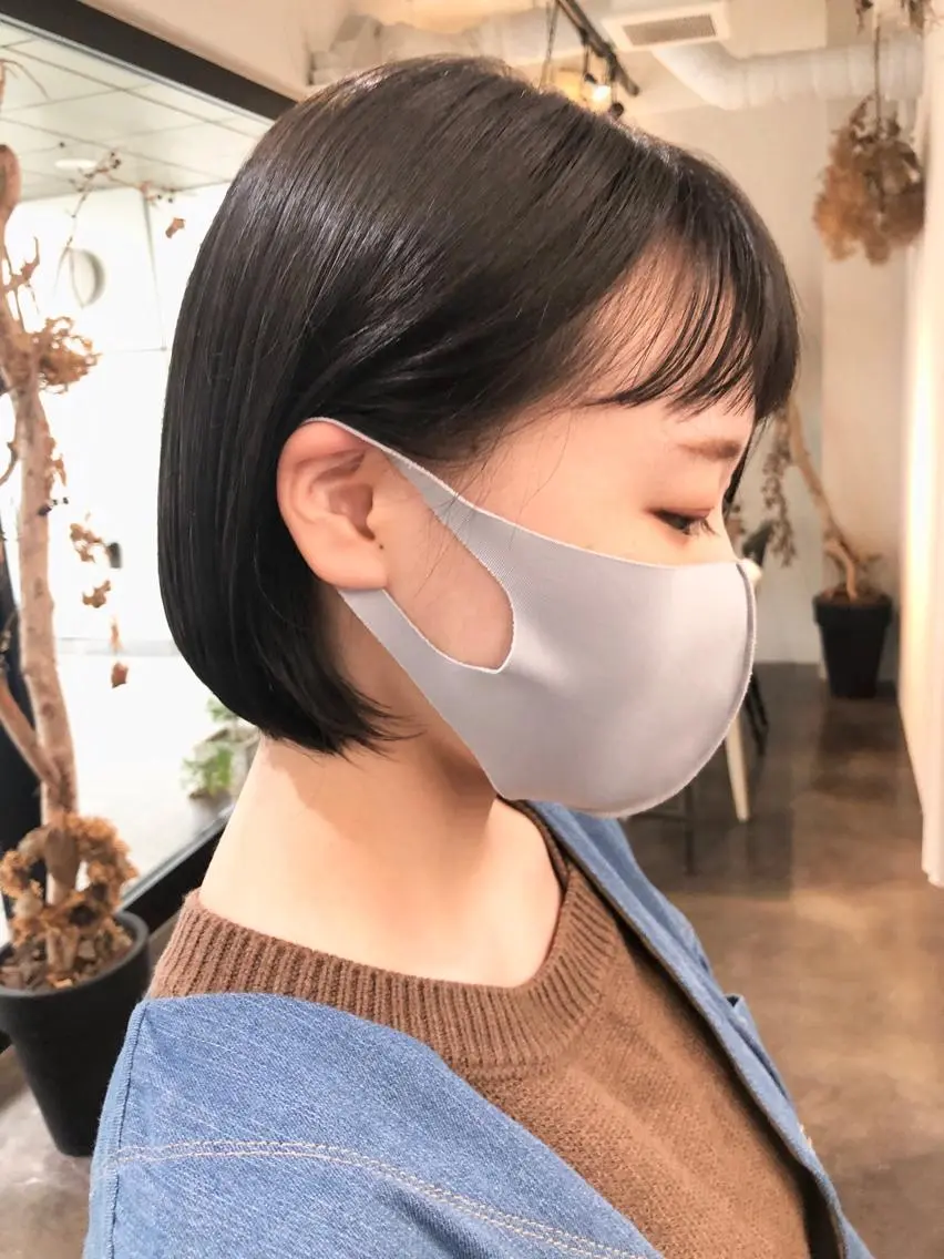ショート ボブ カット 千葉 郁也のヘアスタイル