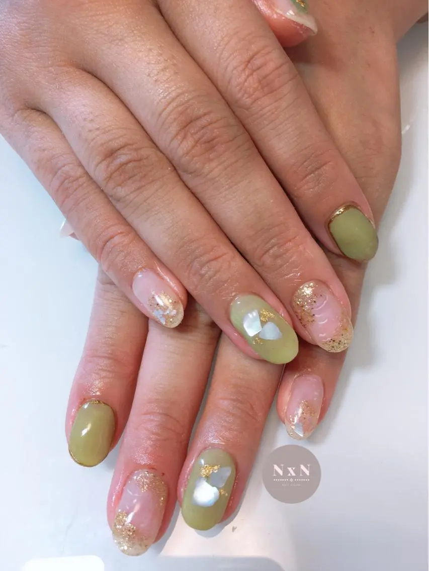 ネイル ジェルネイル ぷっくりネイル nail salon N×Nのネイルデザイン