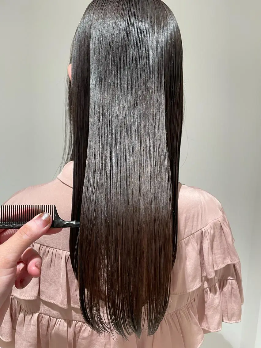 ロング ケアカラー 髪質改善 似合わせカット トリートメント 🌟髪質改善 平本雄大🌟のヘアスタイル