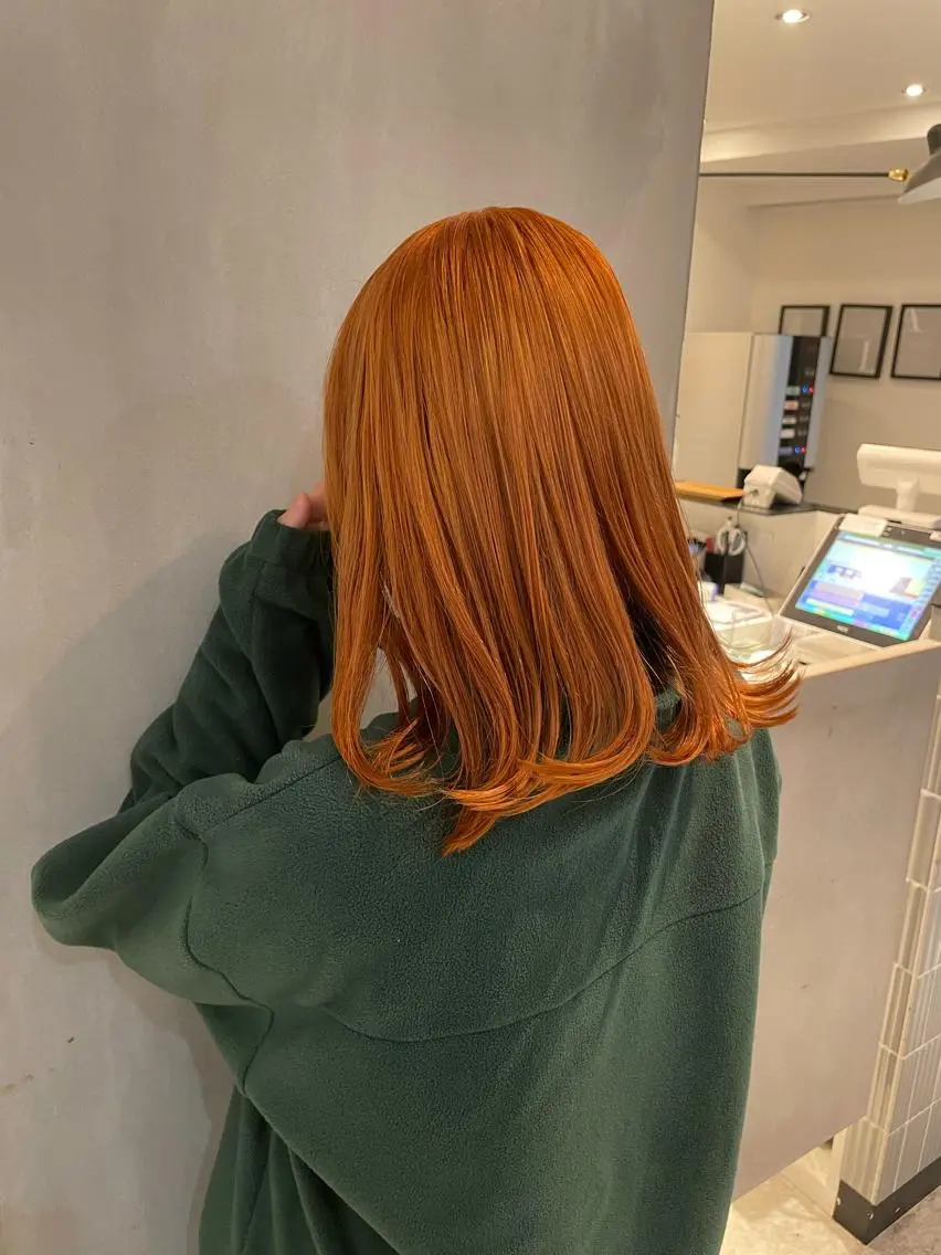 ミディアム 複雑履歴に対応ブリー チ無しダブルカラーのヘアスタイル