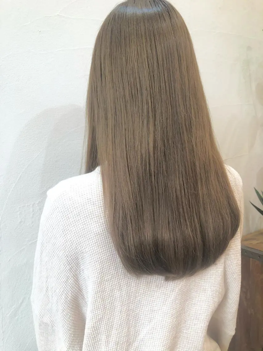 ロング カラー ヘアアレンジ ベージュカラー レイヤーカット/ 田中 しょうのヘアスタイル