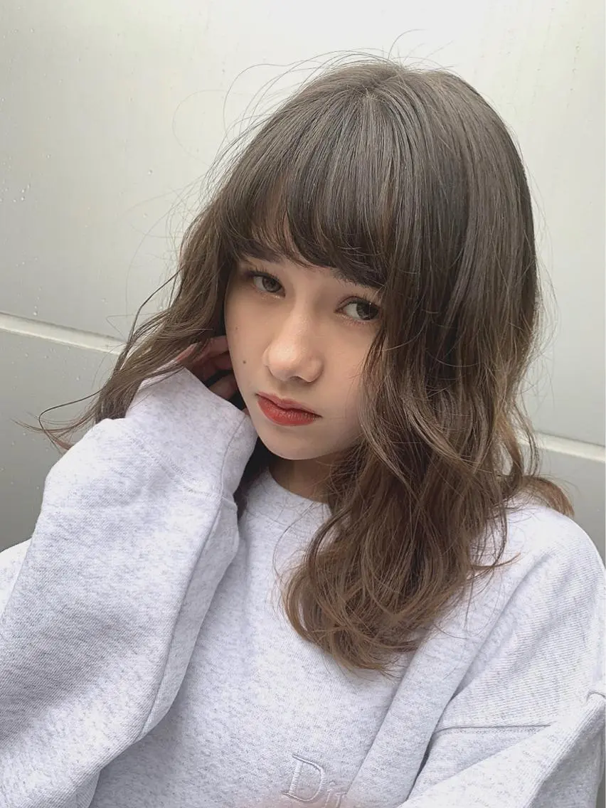 ミディアム カット ヘアカラー トリートメント 💈ホリ ダイキ💈のヘアスタイル