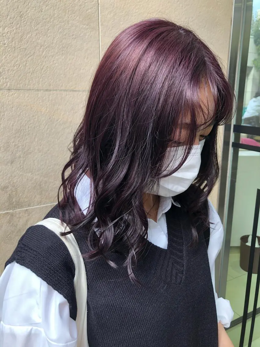 セミロング 艶髪カラー🫧 髪質改善🪽萩原のヘアスタイル