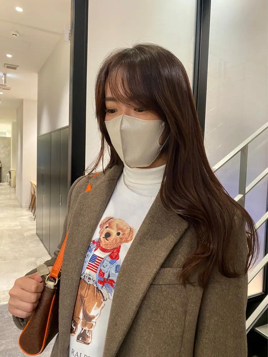 ロング 韓国風ヘア 似合わせカット カット ヘアカラー トリートメント miu (ミユ)のヘアスタイル