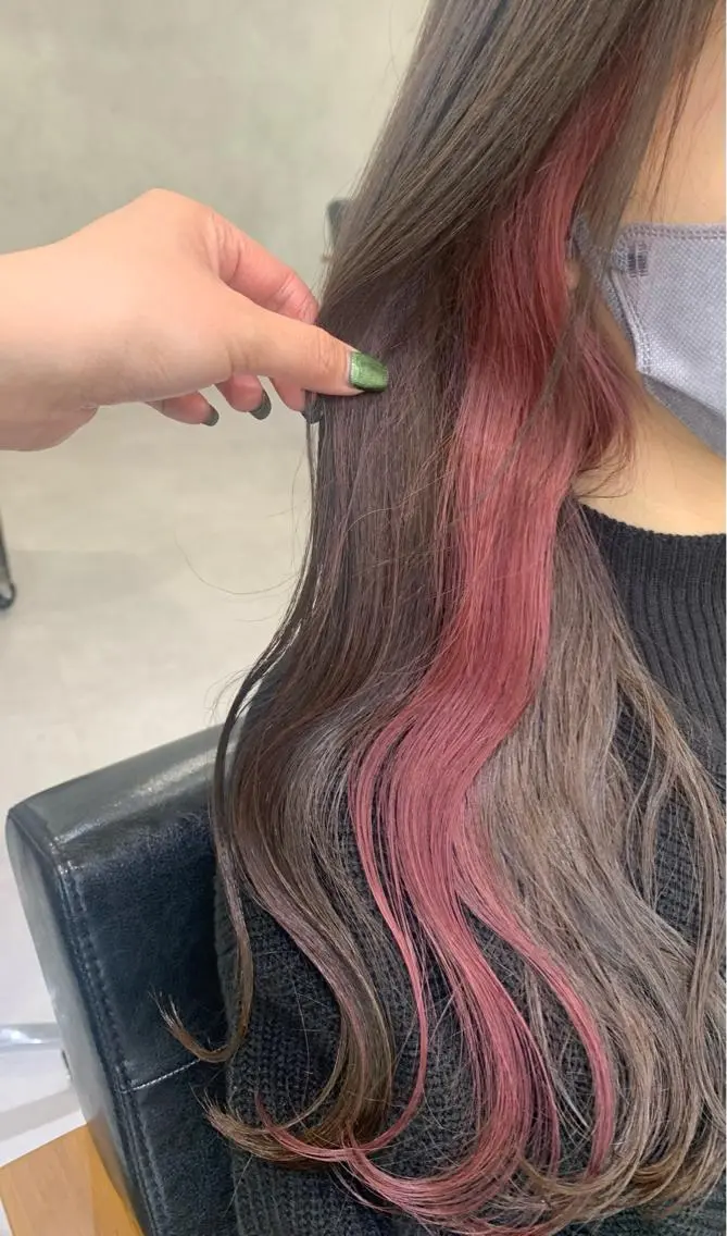 ロング lena🎀 透明感カラー/韓国風のヘアスタイル