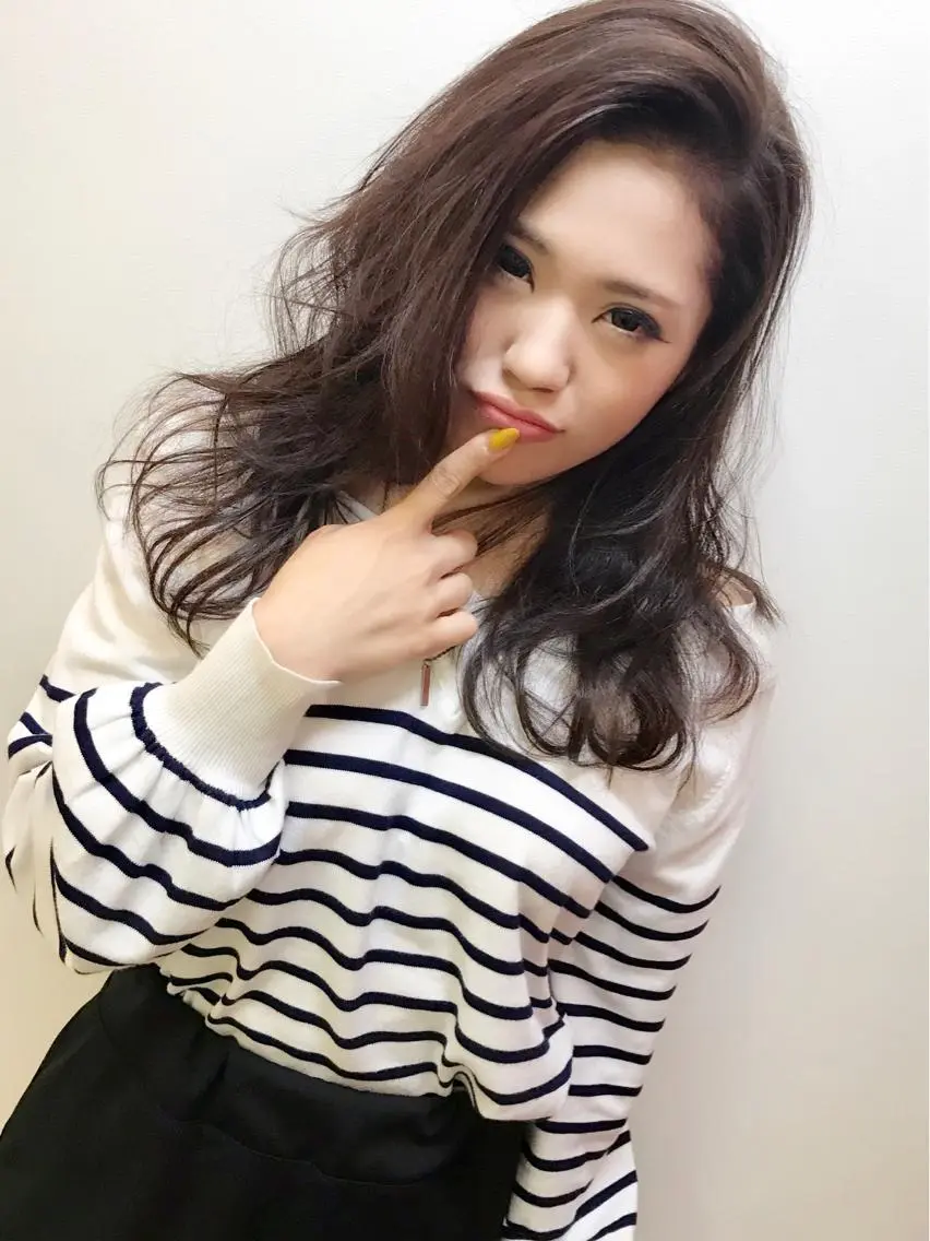 セミロング カラー パーマ ヘアアレンジ 吉川 宙翔のヘアスタイル