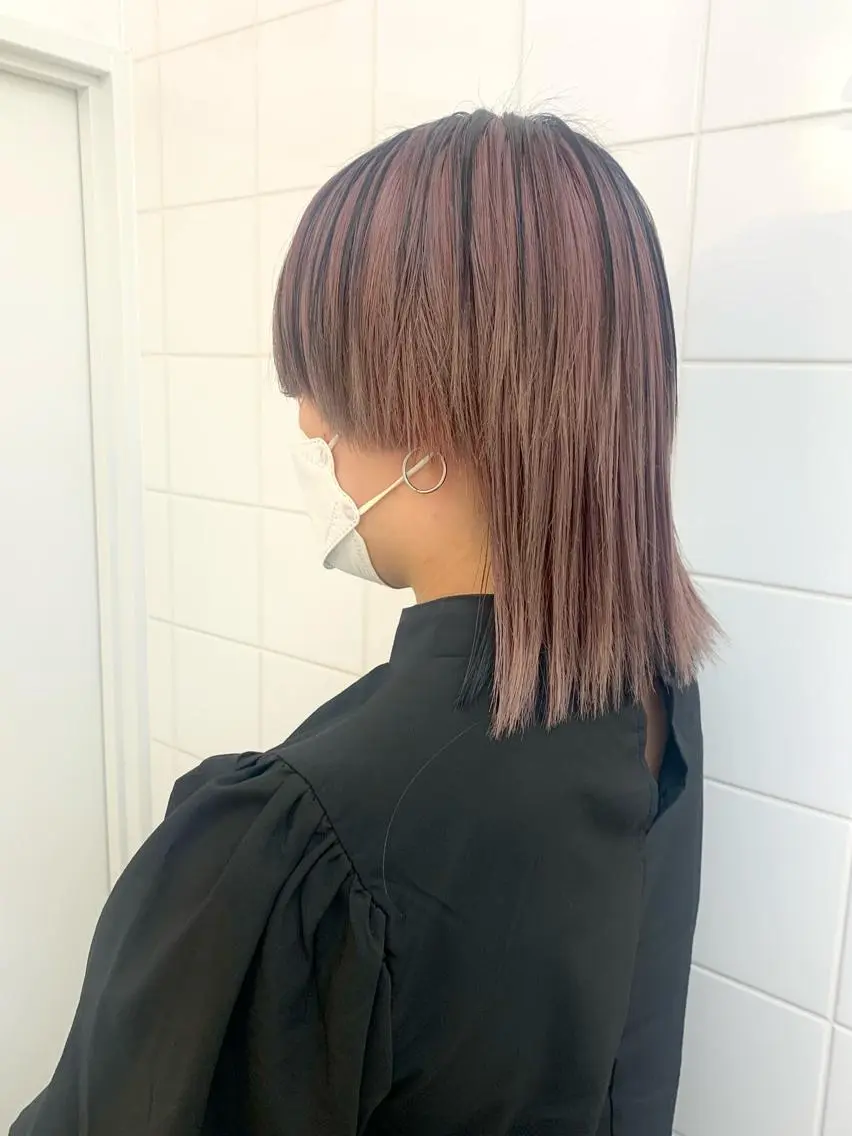 ショート カラー ヘアアレンジ 🧨ブリーチー×ボブ レイヤー💎じゅえるのヘアスタイル