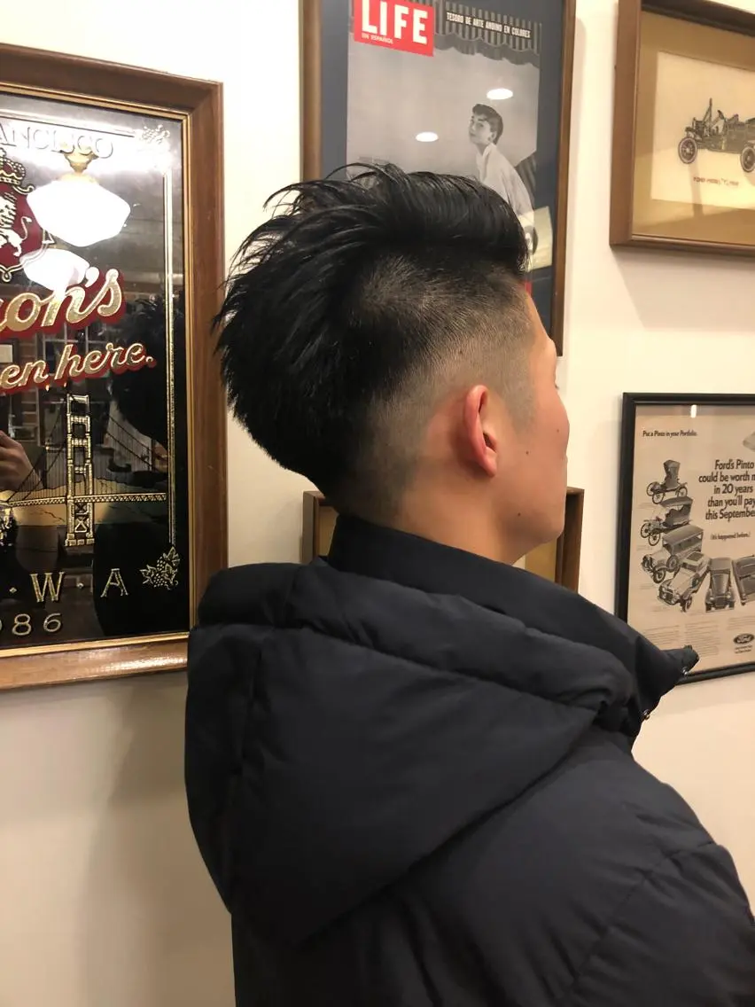 ショート パーマ メンズ 木村 りきのヘアスタイル