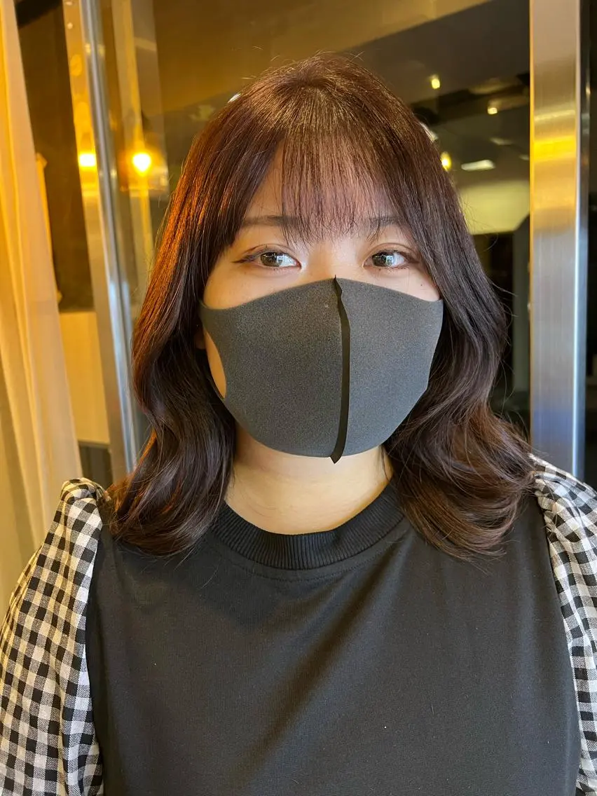 ミディアム カラー くびれヘア 💎透明感カラー特化 💎TAISEIのヘアスタイル