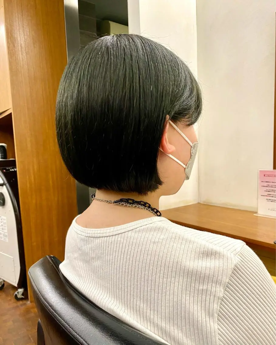 ショート カラー 似合わせレイヤー/ ケアパーマ/高倉のヘアスタイル