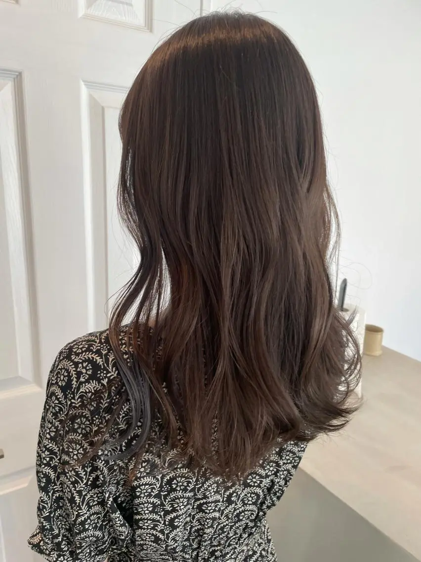 セミロング カラー ブリーチ グレージュ ラベンダーカラー ラベンダーグレージュ ラベンダーグレー ヘアカラー トリートメント 中目黒🌼 🌼ハナのヘアスタイル