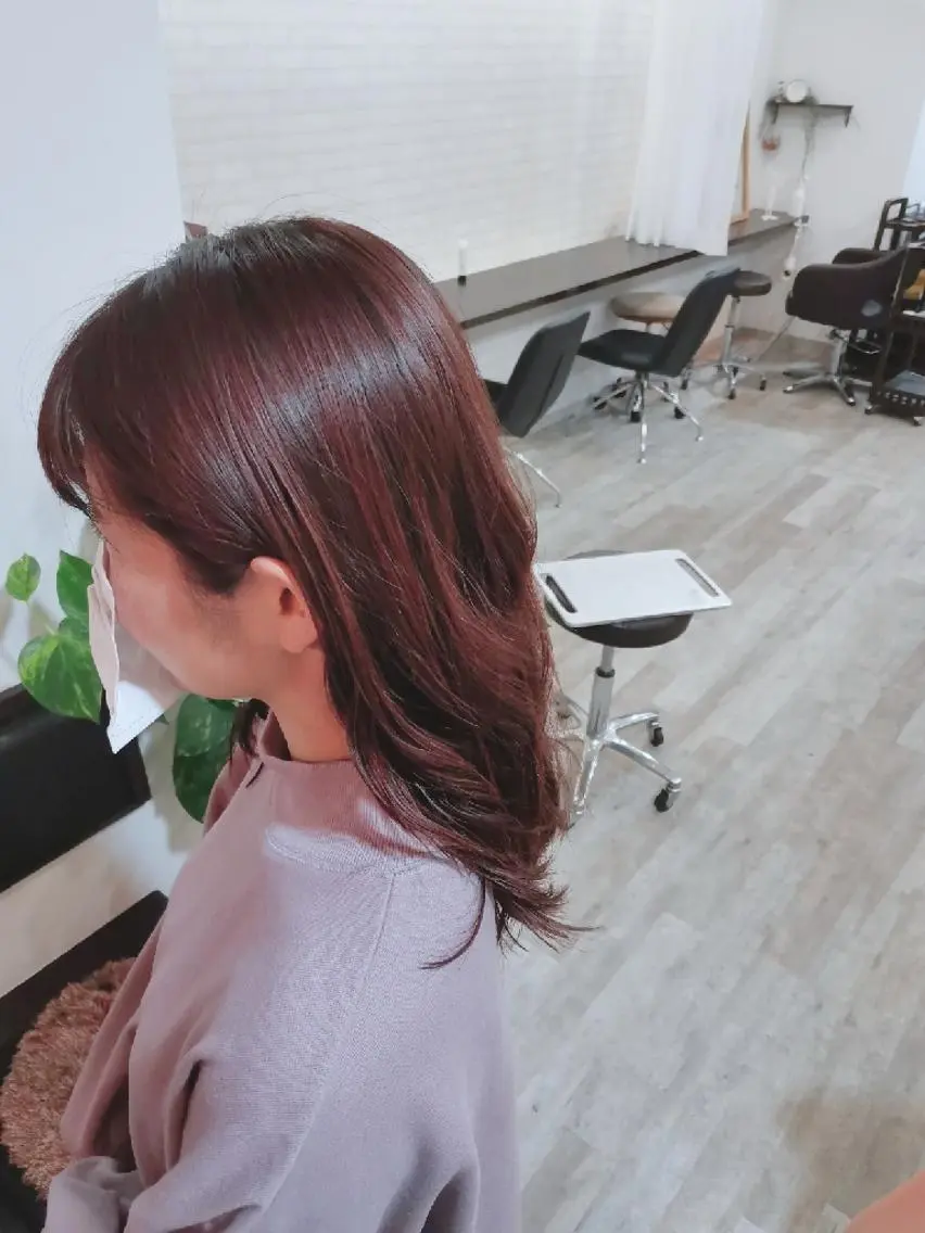 ミディアム ツヤ髪ケアカラー✨ 中谷良成のヘアスタイル