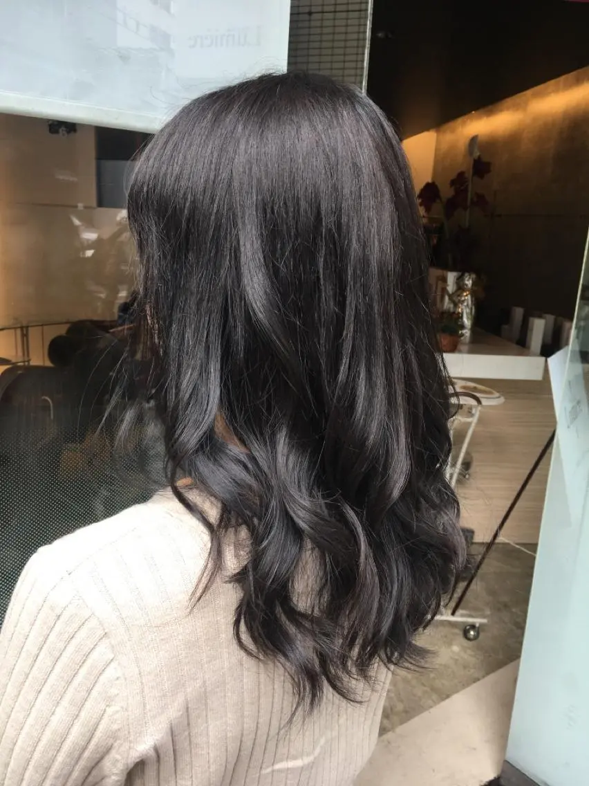 ミディアム カラー カット ヘアカラー 縮毛矯正 トリートメント 奥野 貴哉のヘアスタイル