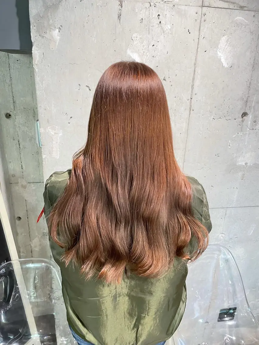 ロング カラー ベージュカラー ミルクティーベージュ ベージュカラー💖 やすひろのヘアスタイル
