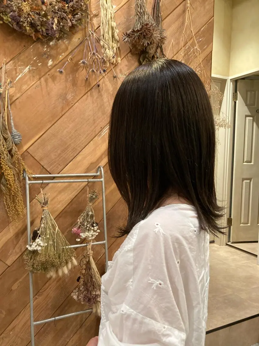 ミディアム カラー 大方 いくみのヘアスタイル
