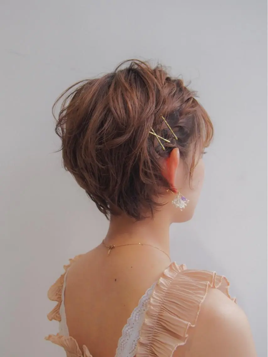 ヘアアレンジ 似合わせ艶髪カラー ❤️ハダユミのヘアスタイル
