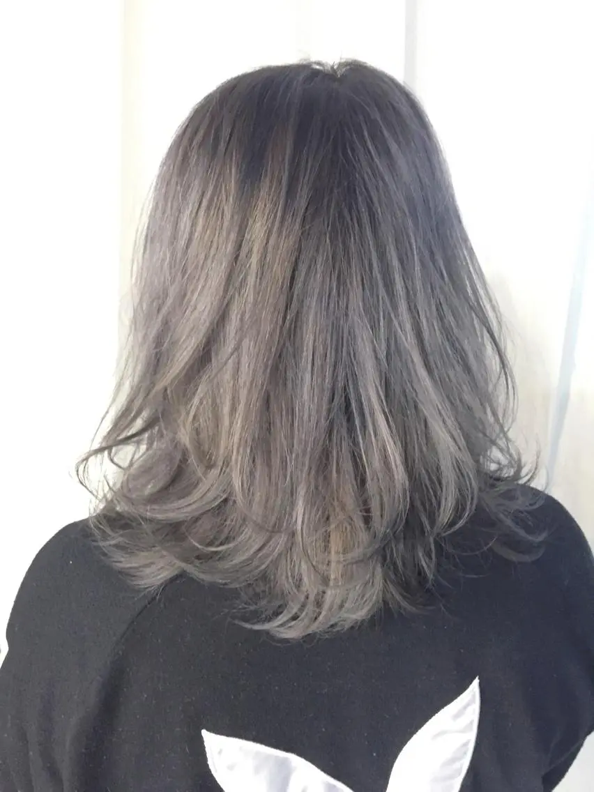 ミディアム カラー カット ヘアカラー トリートメント 永野 正芳のヘアスタイル