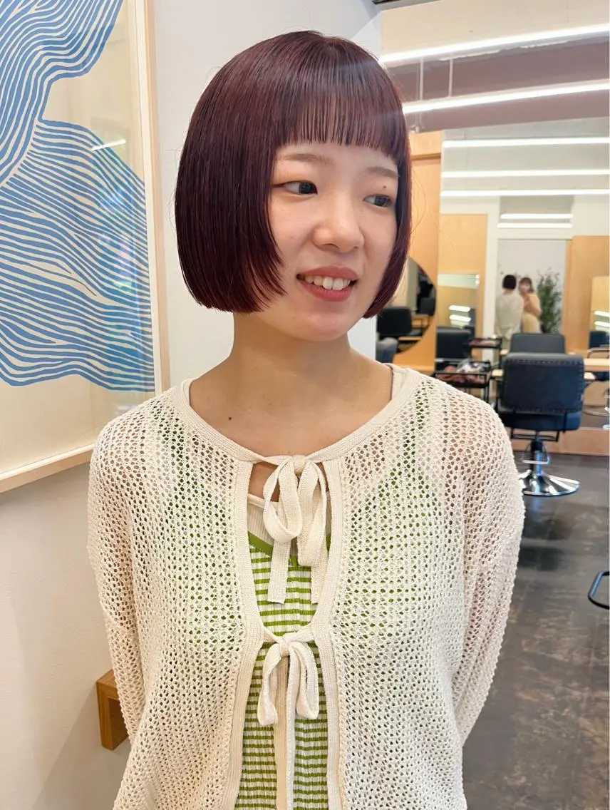 ショート 西山 紗耶香🪽 透明感カラー/ボブのヘアスタイル
