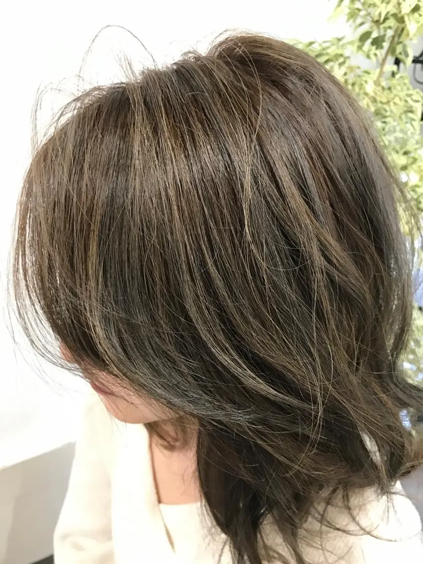 カラー グレージュ ハイライトカラー GiseL天神カラー 髪質改善/ブリーチのヘアスタイル
