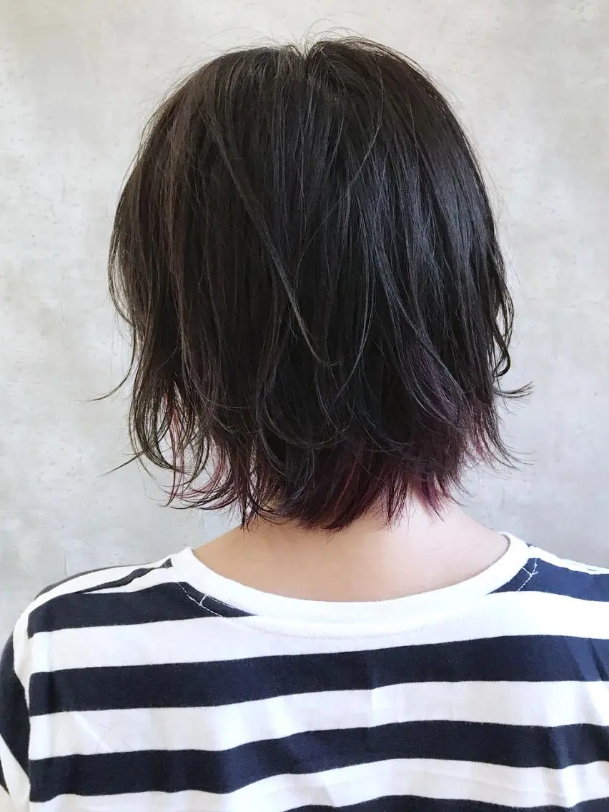 ショート カラー アディクシーカラー ブリーチ ケアブリーチ ダブルカラー ハイライトカラー MOU namba ムウナンバのヘアスタイル