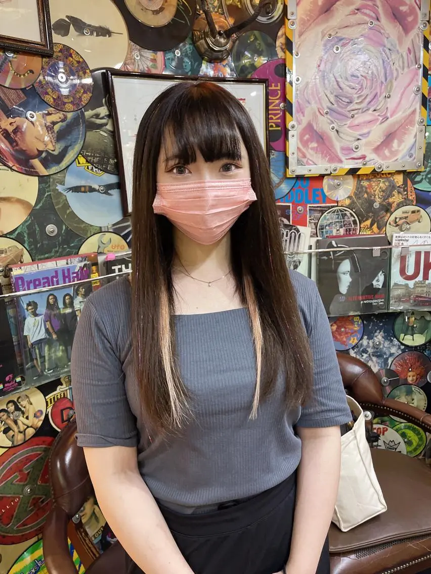 ミディアム カラー ヘアアレンジ マツエク・マツパ 編み込みエクステ シールエクステ ハイトーンカラー エクステ 🌈派手髪エクステ ブレイズ🌈ひろとのヘアスタイル