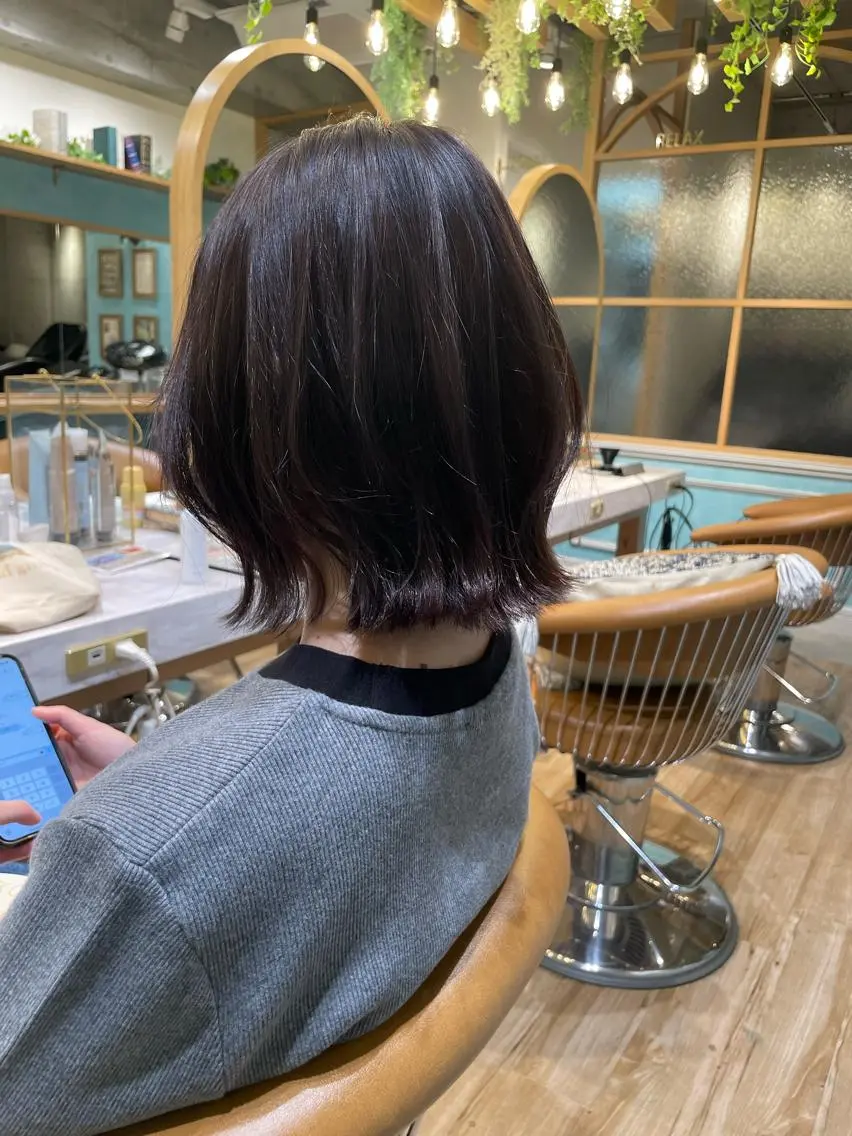 ショート 縮毛矯正 髪質改善 韓国風レイヤー 吉田のヘアスタイル