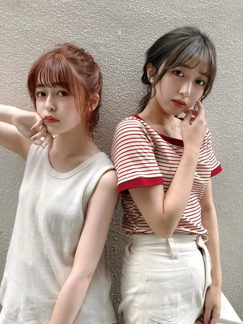 ミディアム カラー カット ヘアカラー トリートメント 店長/mao/ 前髪/顔周りカットのヘアスタイル