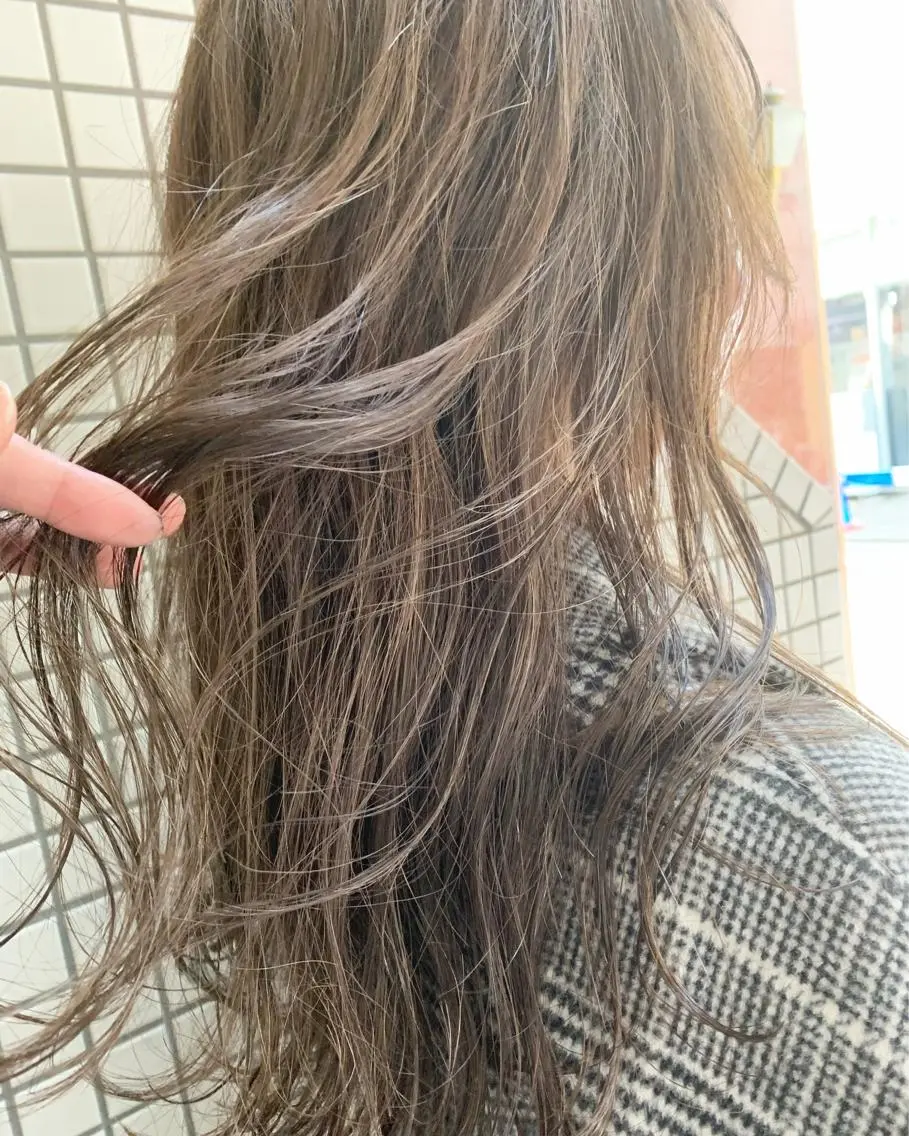 ロング カラー ヘアアレンジ 透明感カラー ハイライトカラー ハイライト ヘアカラー トリートメント 🌿ショート🌿 パーマ🌿淳平のヘアスタイル