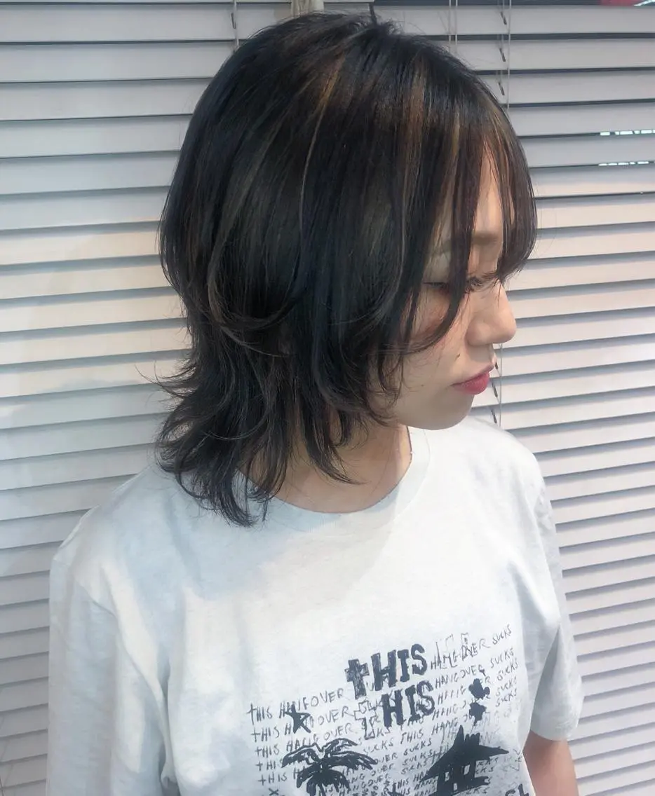 ショート ショートヘア ウルフカット トリートメント salonF 🔸hamaのマツエク・マツパデザイン