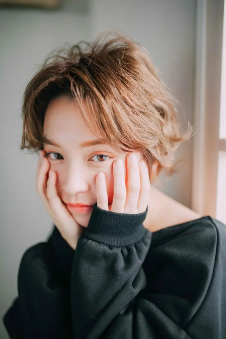 ショート パーマ トリートメント 林 里美のヘアスタイル
