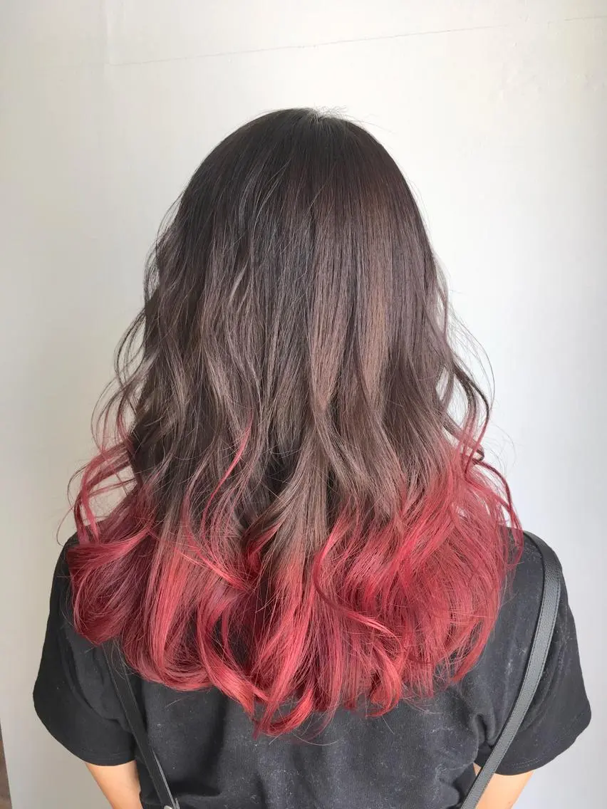 ロング カラー グラデーションカラー ヘアカラー トリートメント ヘアセット yoshi ☆のヘアスタイル