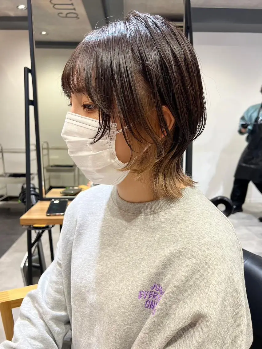 ミディアム カラー グラデーションカラー うる艶/ハイトーン 🎀hina🎀のヘアスタイル