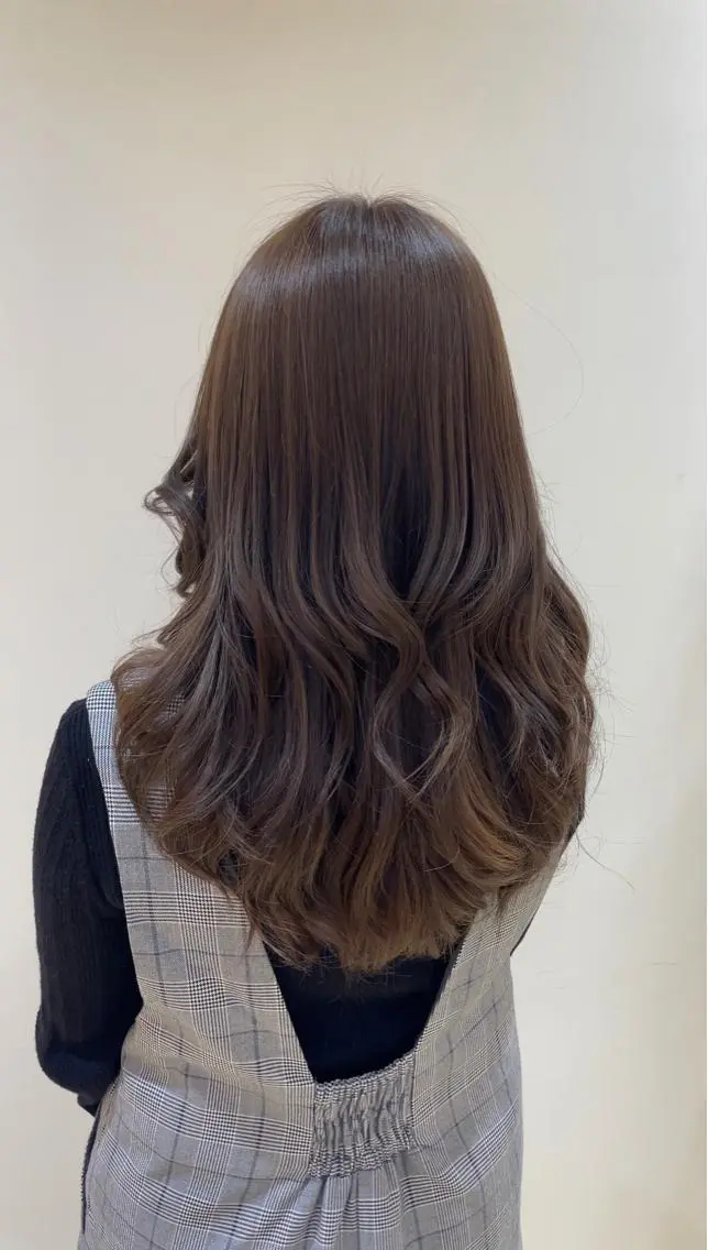 ロング カット ヘアカラー トリートメント 池田 早穂のヘアスタイル